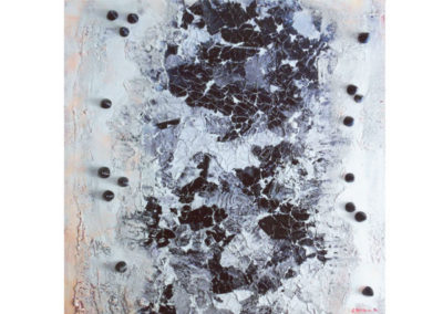 Composizione (la fiumara dei ricordi) (2012) cm. 80x80